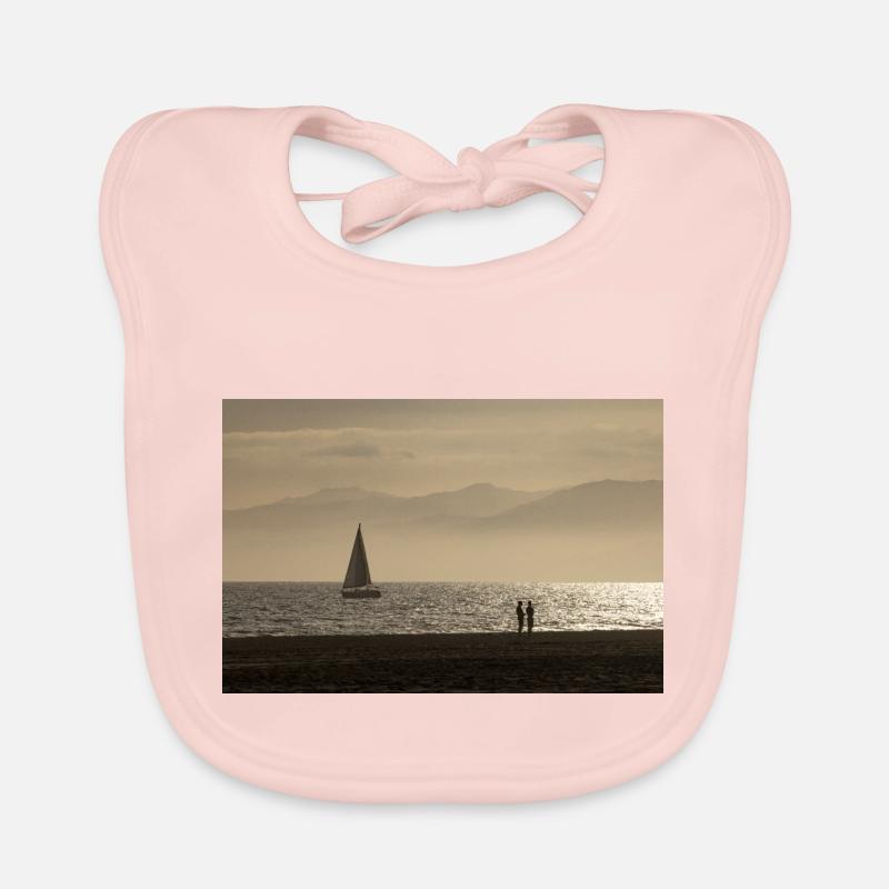 Evening atmosphere at Venice Beach Organic Baby Bibs