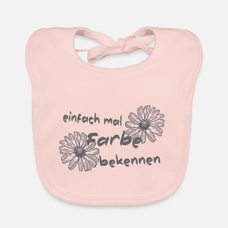 einfach mal Farbe bekennen Baby Bio-Lätzchen