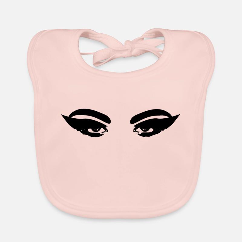 Black eyes Organic Baby Bibs