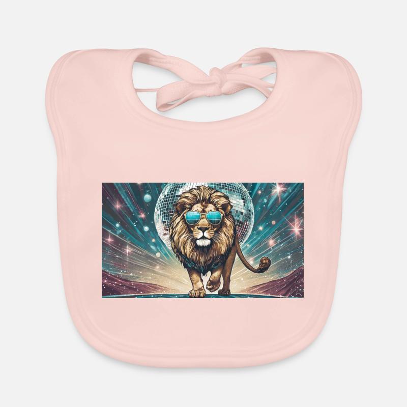 Pun ambiguous expression – Partylöwe (socialite) Organic Baby Bibs