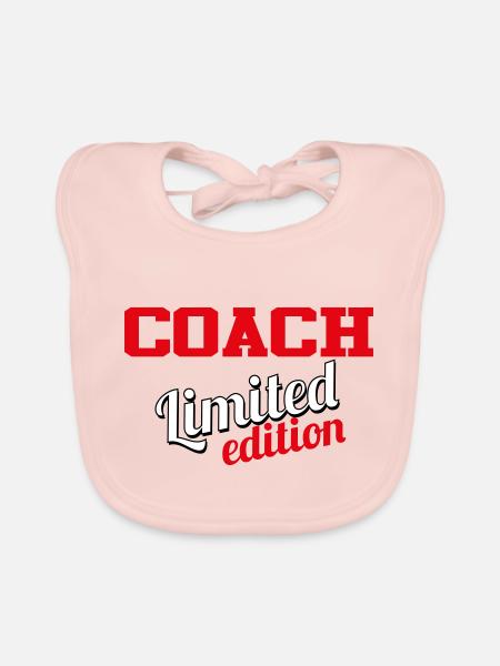 COACH LIMITED EDITION - Organic Baby Bibs - rose - Front