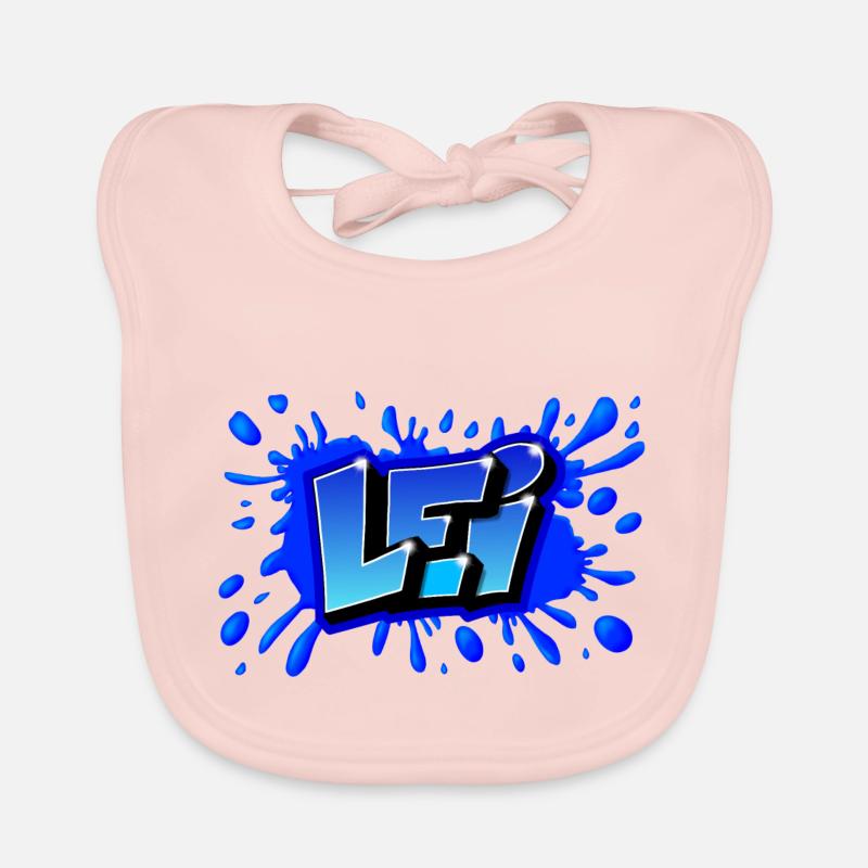 GRAFFITI FIRST NAME LEI PRINTABLE Organic Baby Bibs