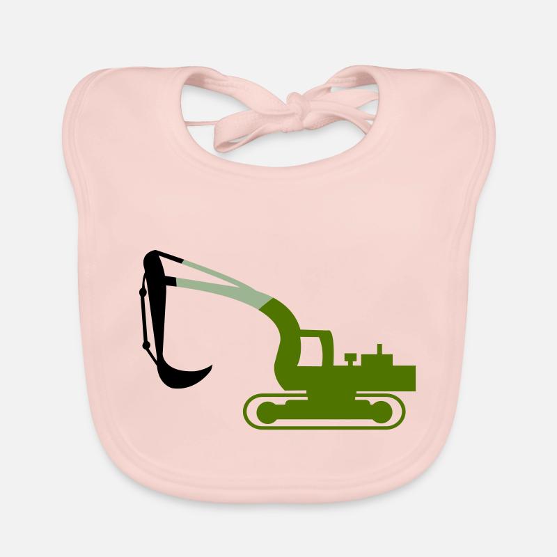excavatrice Bavoir bio Bébé