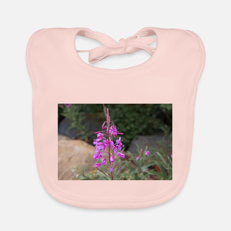 fireweed also willow herb also rosebay willowherb Organic Baby Bibs