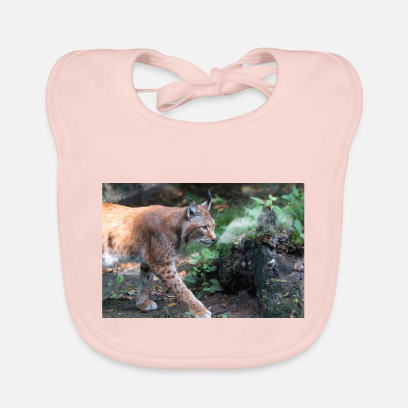 Eurasischer Luchs oder Nördlicher Luchs Baby Bio-Lätzchen