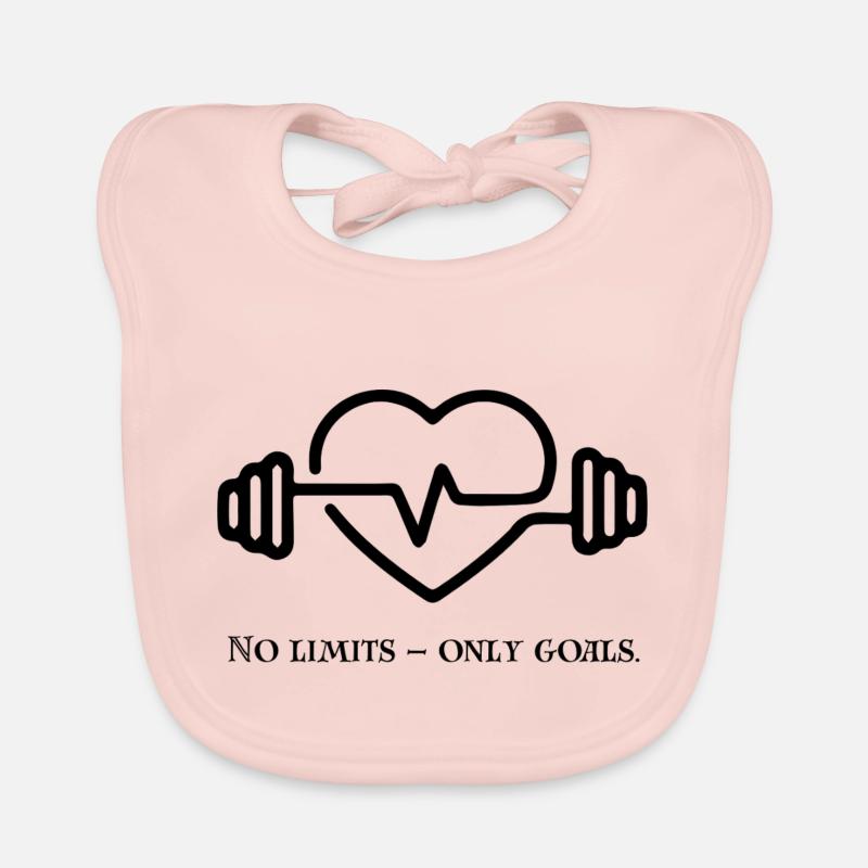🚀 No Limits – Only Goals Gift Idea Organic Baby Bibs
