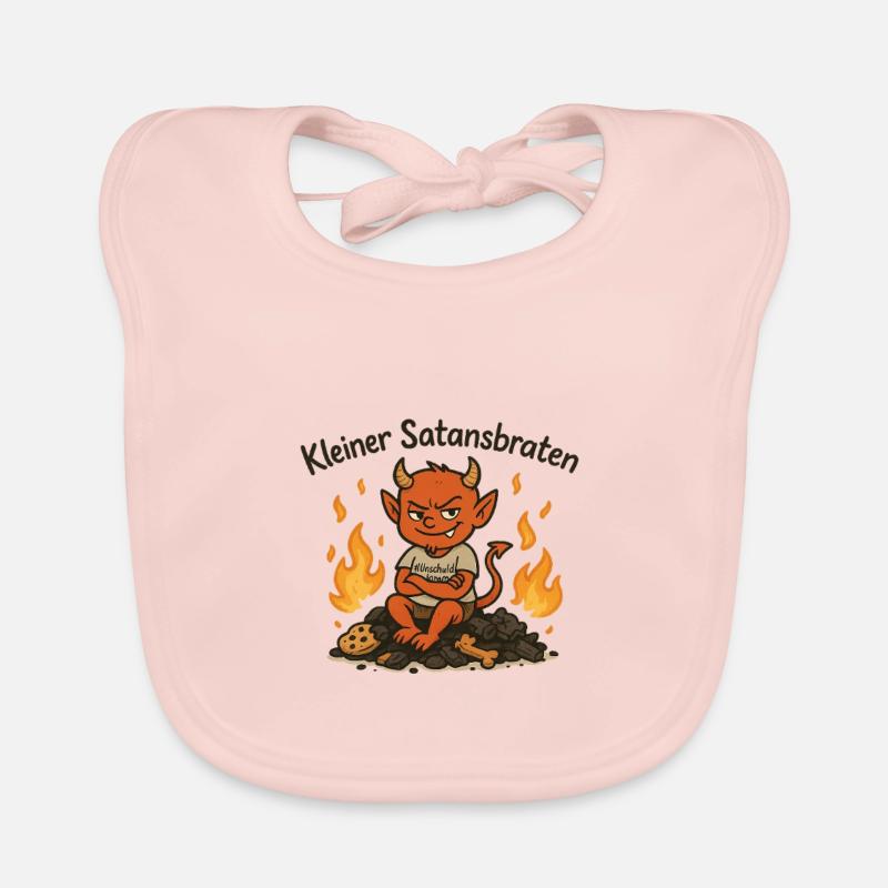 Petit rôti de Satan - Bavoir bio Bébé - rose