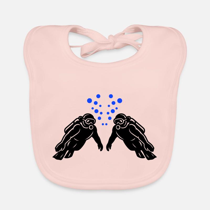 Plongée en équipe Bavoir bio Bébé
