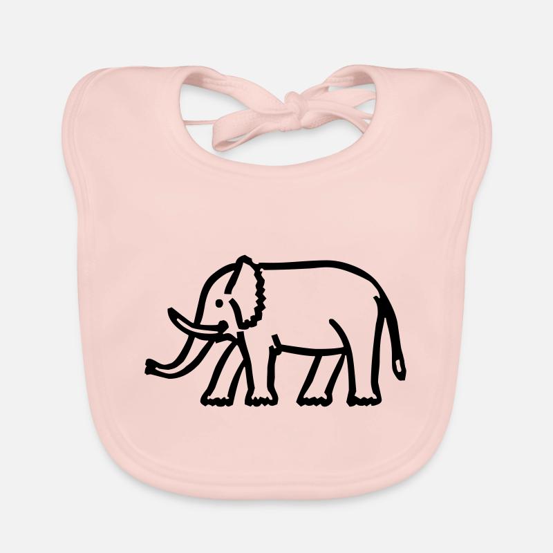Elefant Baby Bio-Lätzchen