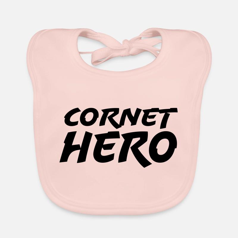 Cornet Hero - Bavoir bio Bébé - rose