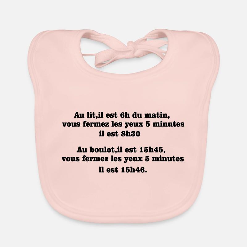 phrase d'humour Bavoir bio Bébé