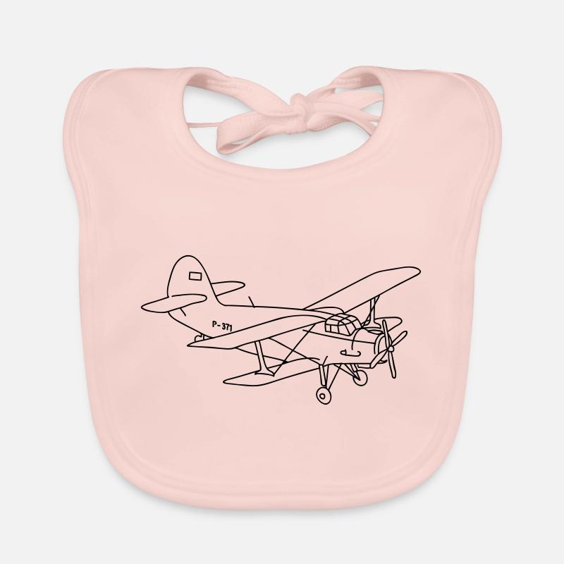 Biplan (avion) Bavoir bio Bébé