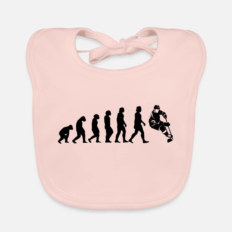 Evolution Hockey - Organic Baby Bibs - rose