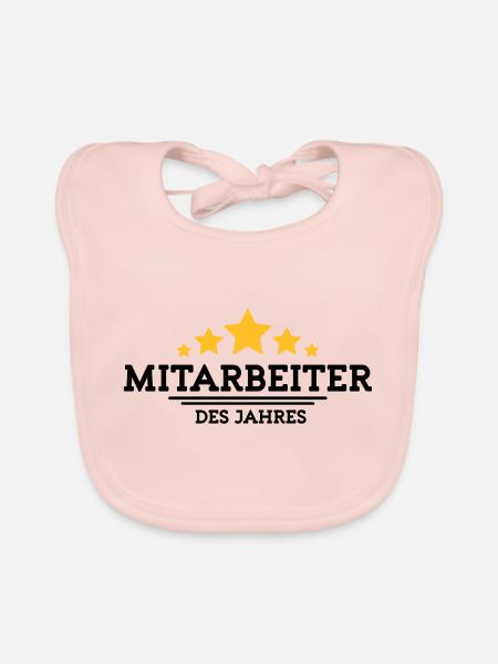 mitarbeiter des Jahres - Baby Bio-Lätzchen - Rose - Vorne