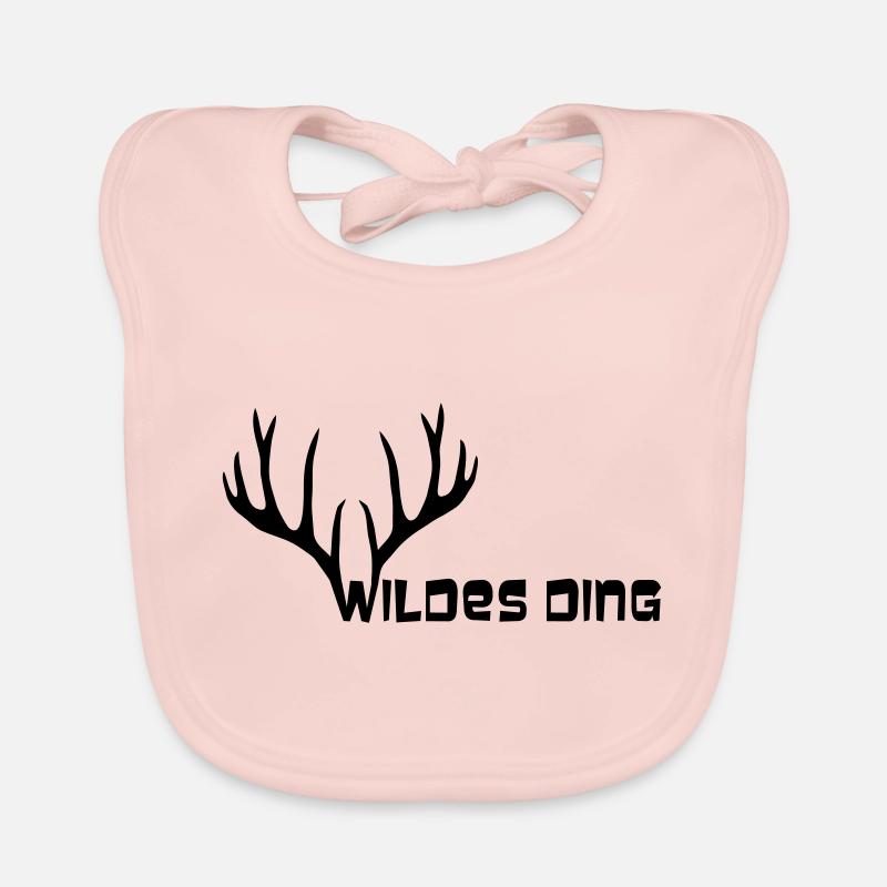 Bois de Cerf orignal sauvage Chose sauvage Bavoir bio Bébé
