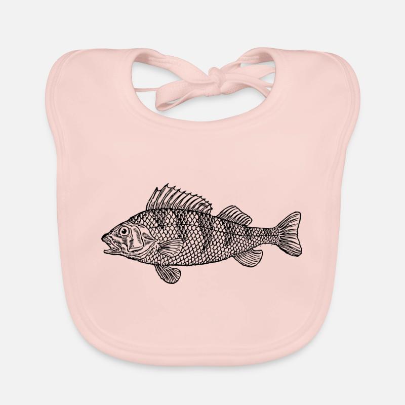 fish388 - Baby Bio-Lätzchen - Rose