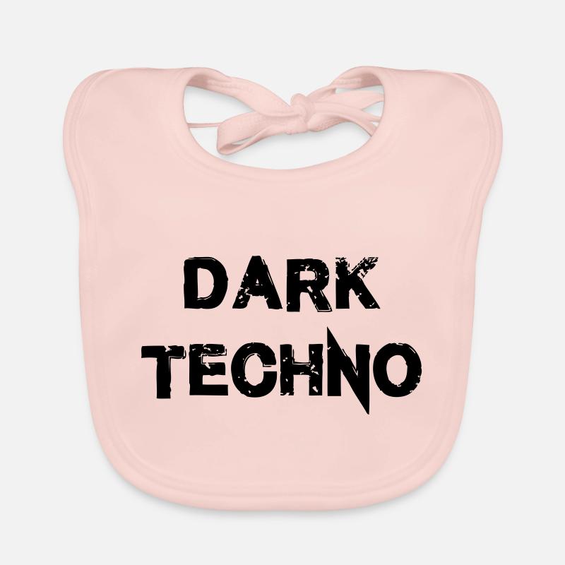 Sombre Techno 2.0 - Bavoir bio Bébé - rose