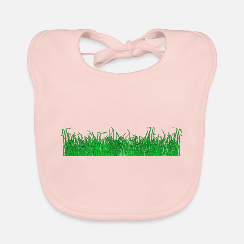 Gras - Baby Bio-Lätzchen - Rose