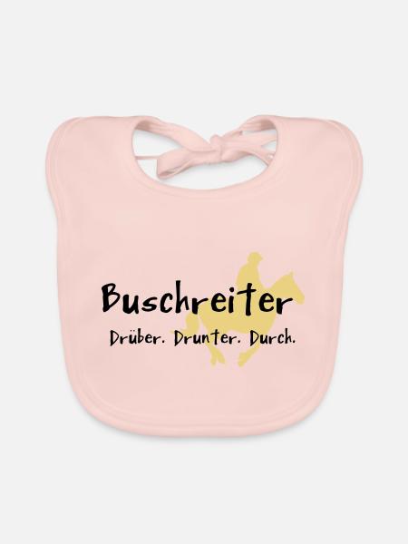 2541614 10447405 Buschreiter - Baby Bio-Lätzchen - Rose - Vorne