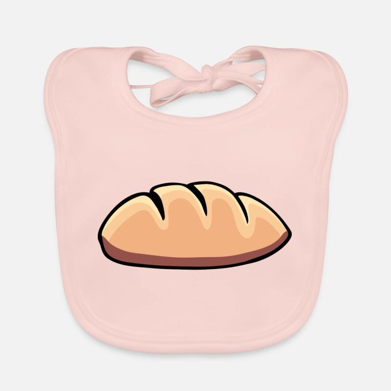 bread brooches crossaint bakery baguette bread bu Organic Baby Bibs