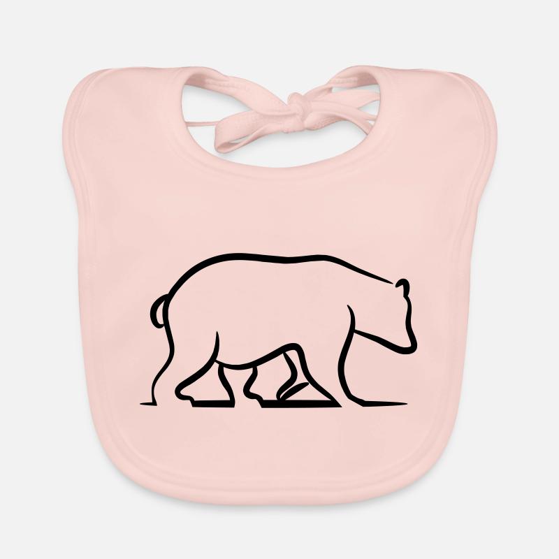 Brown Bear - Grizzly Organic Baby Bibs