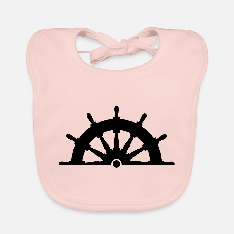 Directeur capitaine de navire de commande de roue Bavoir bio Bébé