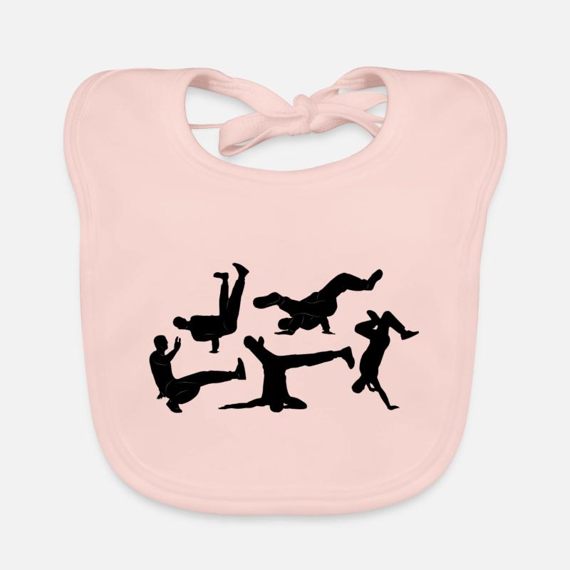 break dance Bavoir bio Bébé