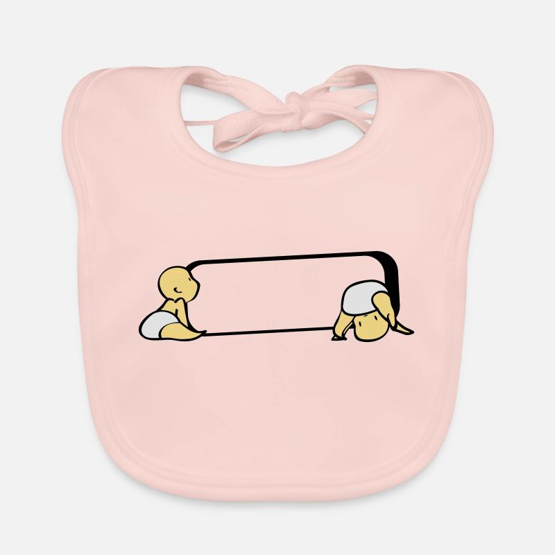 Twins Name Tag Bavoir bio Bébé