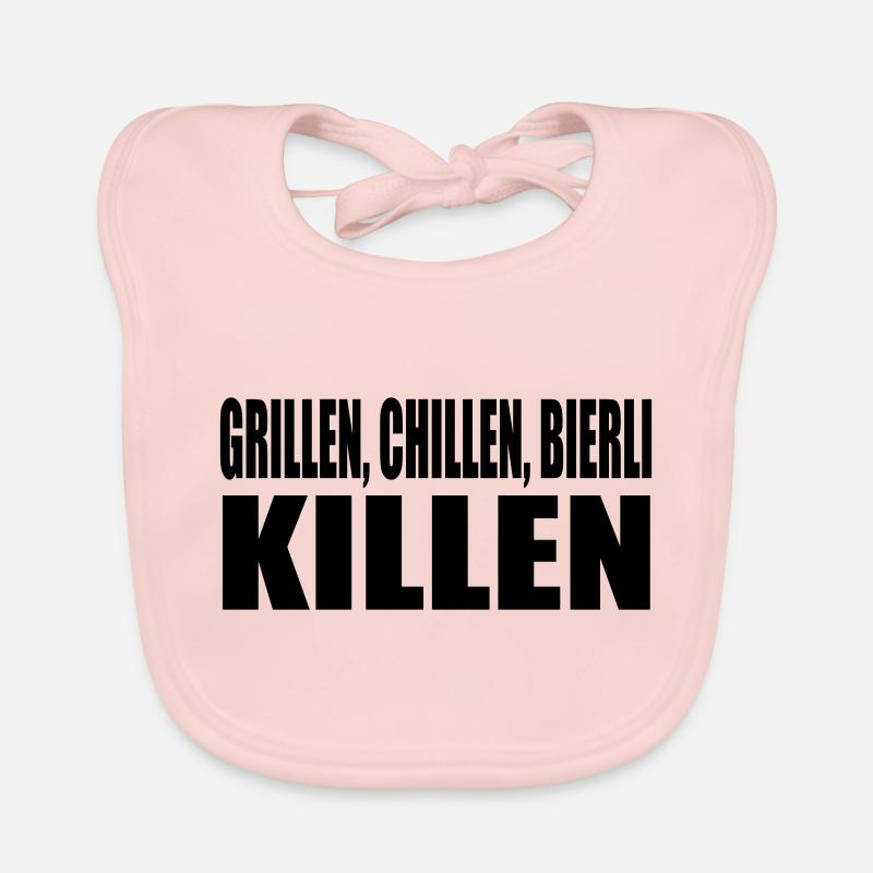 barbecue chill Bierli kill Organic Baby Bibs