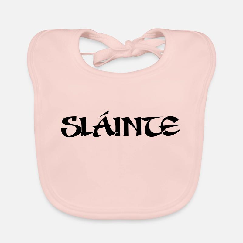 Slainte text de Baby Bio-Lätzchen