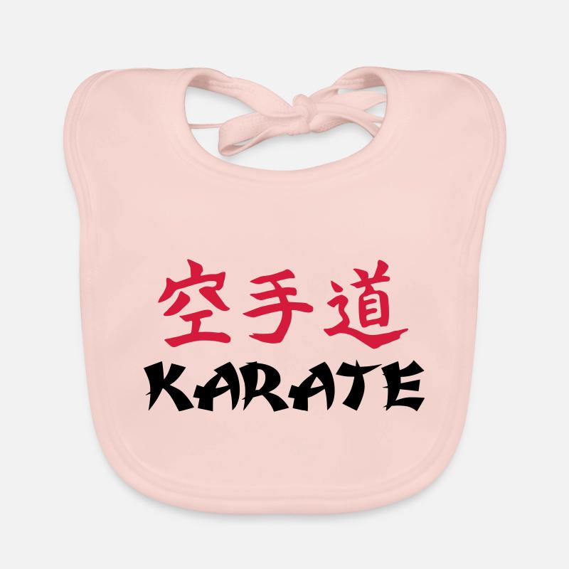 Karate - Baby Bio-Lätzchen - Rose