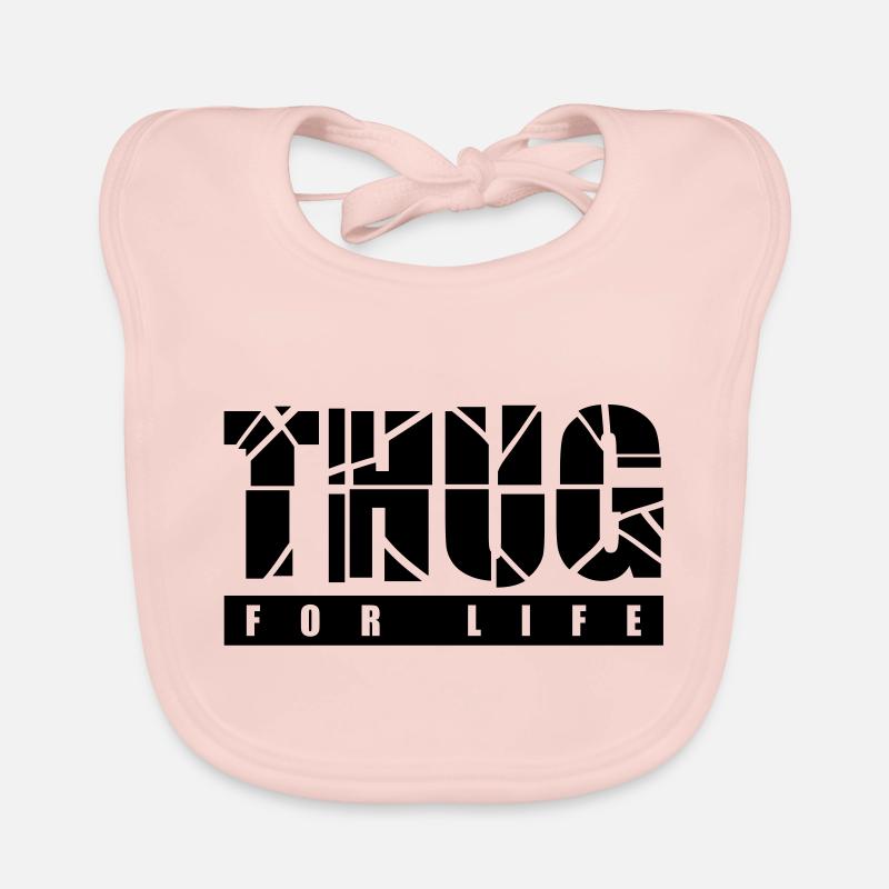 thug_for_life_t1 Bavoir bio Bébé