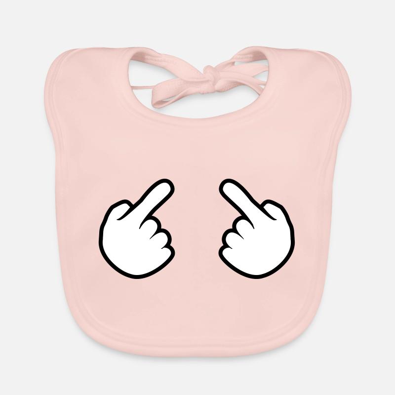 2 Je décris ma main montrant une série de dessins animés Bavoir bio Bébé