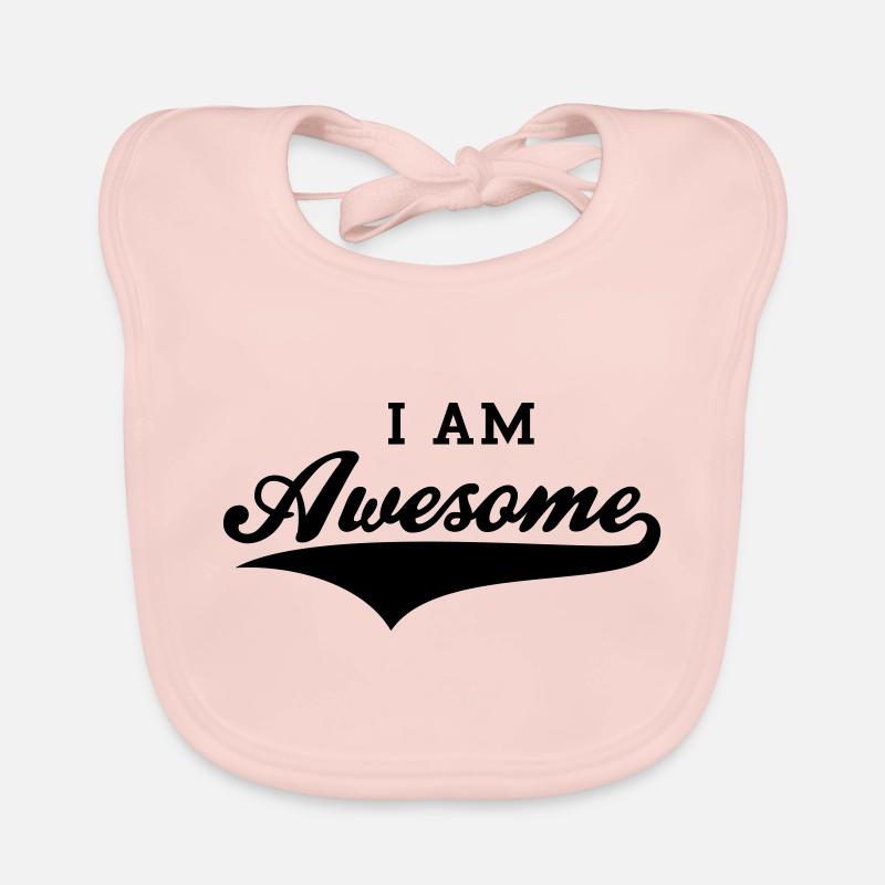 I AM Awesome Organic Baby Bibs