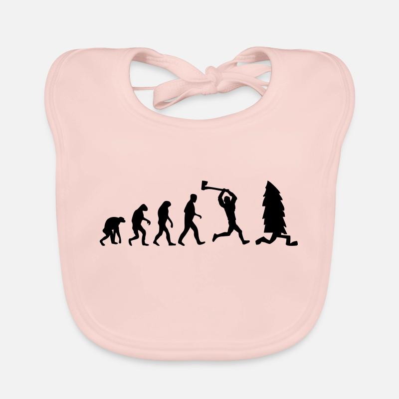 lumberjack evolution fun Organic Baby Bibs