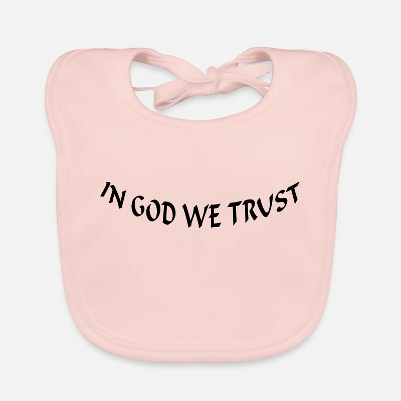 In God we trust (1c) Baby Bio-Lätzchen