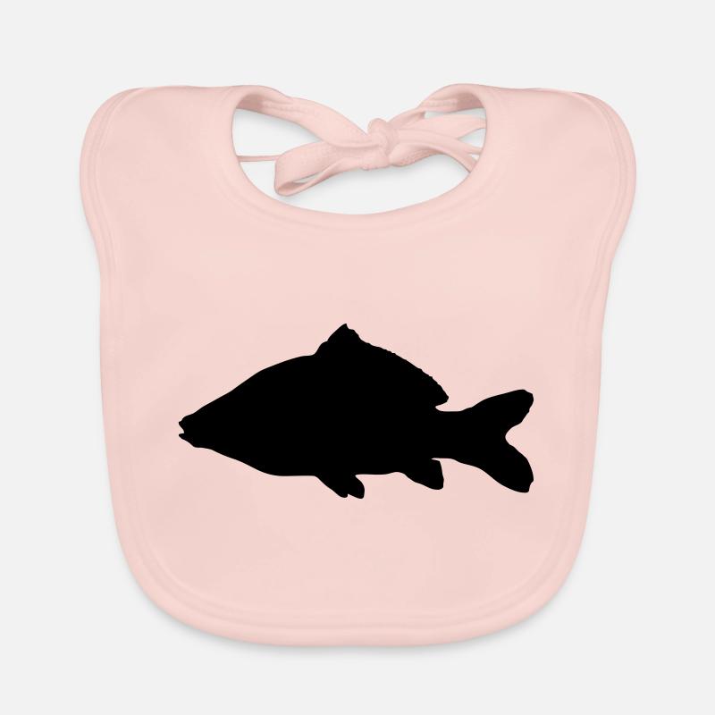 Carpe - Bavoir bio Bébé - rose