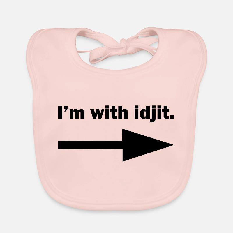 I'm with idjit Organic Baby Bibs