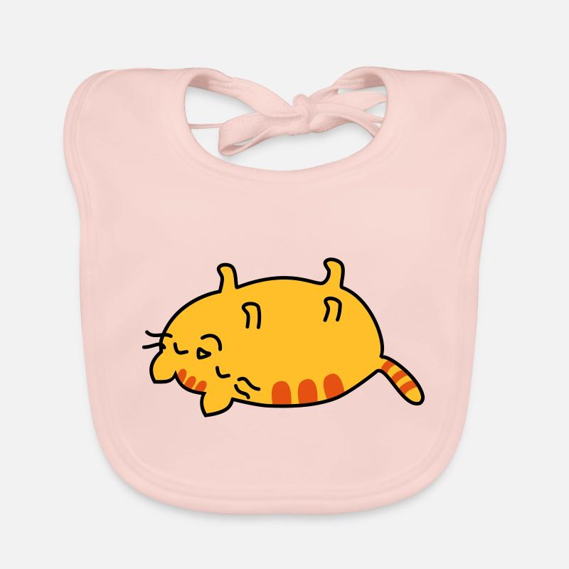 lazy cat - Baby Bio-Lätzchen - Rose
