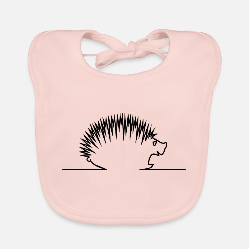 Igel / hedgehog (1c) Baby Bio-Lätzchen