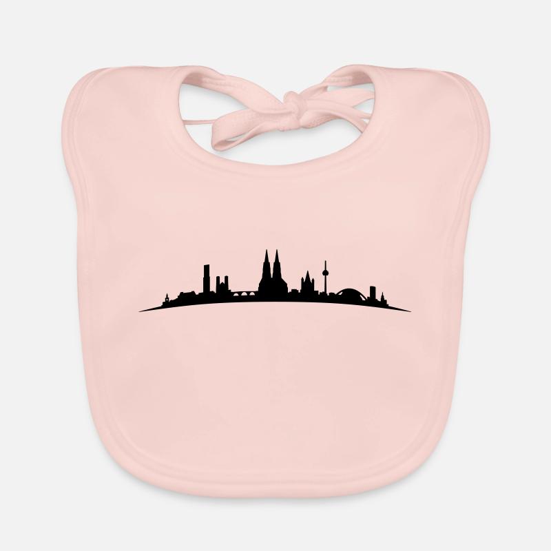 Skyline Köln Bogen Baby Bio-Lätzchen