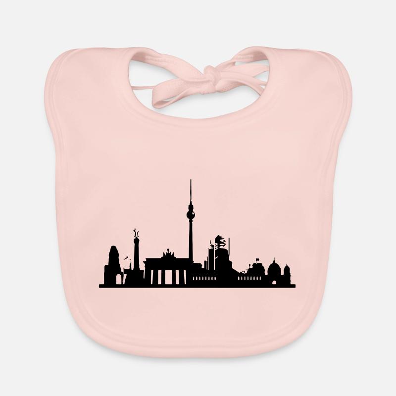 Berlin Skyline Baby Bio-Lätzchen