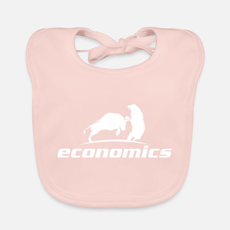 Aktien Bulle und Bär Wirtschaft Geschenk Idee Baby Bio-Lätzchen