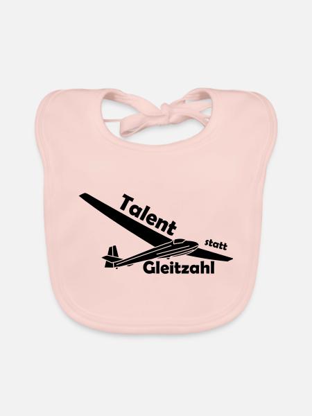 talent statt gleitzahl ka8 - Baby Bio-Lätzchen - Rose - Vorne