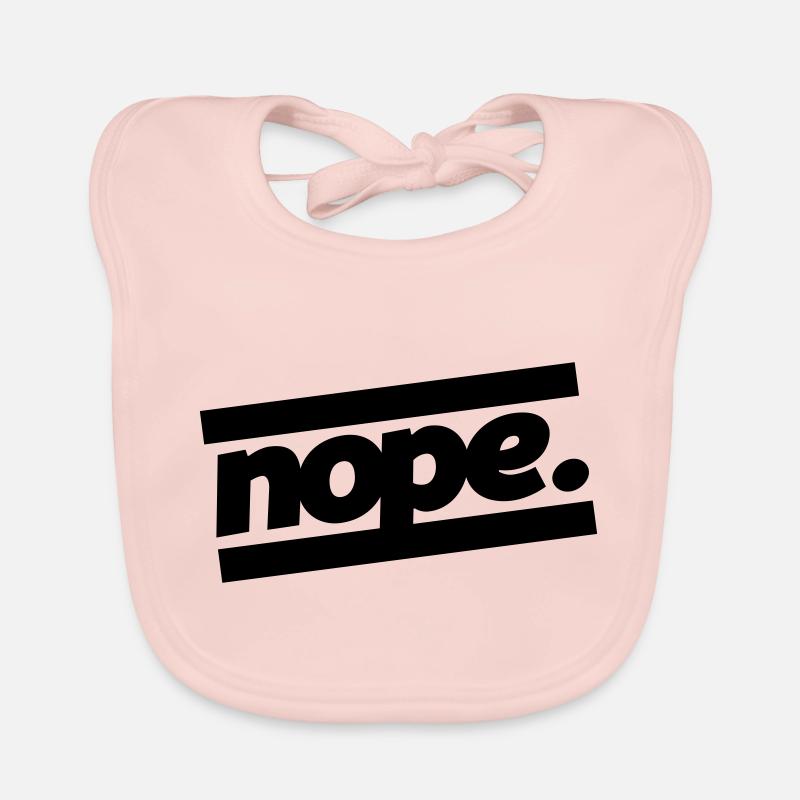 nope design Baby Bio-Lätzchen