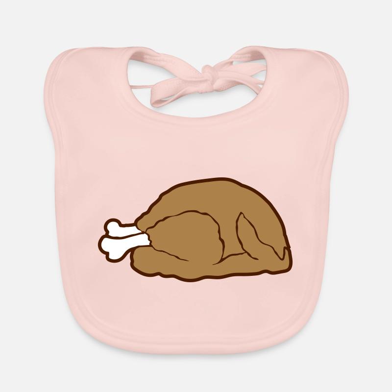 Rôti de dinde de dessin animé Bavoir bio Bébé