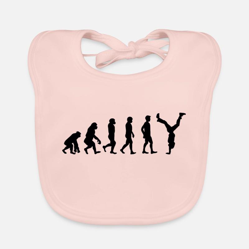 Handstand Evolution Turnerin Akrobatik Gymnastik Baby Bio-Lätzchen