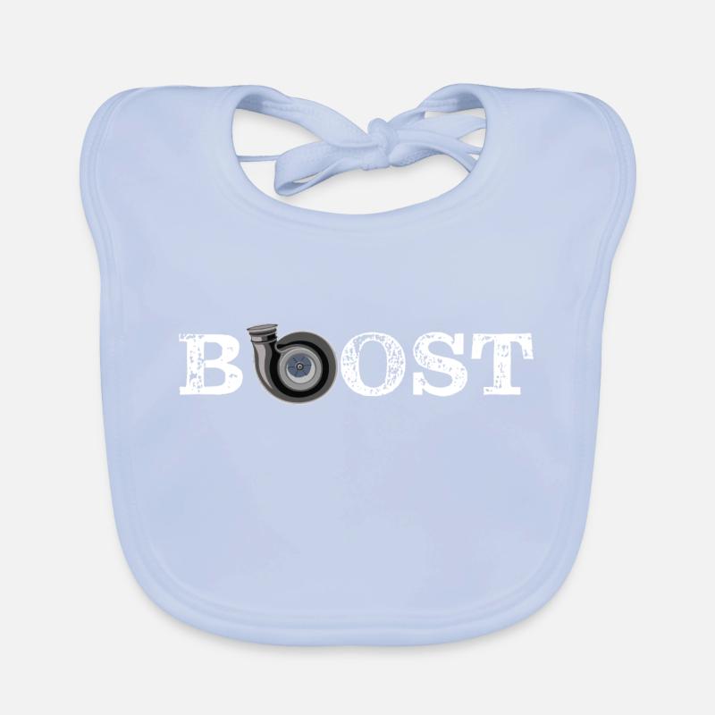 Turbo Boost Turbocharger Tuning Gift idea for Christmas Organic Baby Bibs