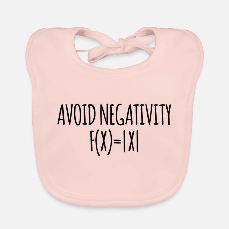 Avoid negativity math école cadeau enseignant Bavoir bio Bébé