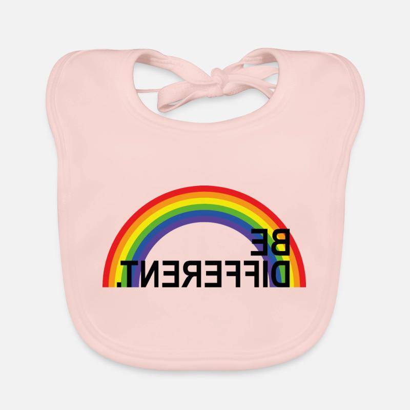 be different rainbow conception arc-en-ciel avec sort Bavoir bio Bébé